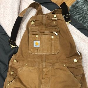 Carhartt canvas overalls size 32x34